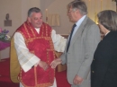 Father Keith, Jim and Edna Moore